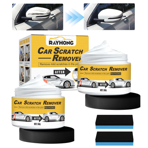 2PCS T-221A Scratch Remover for Vehicles,2025 New T-221A Polish and Remover for Vehicles,Polishing Compound Remover with Sponge,Rubbing Compound for Car Scratches